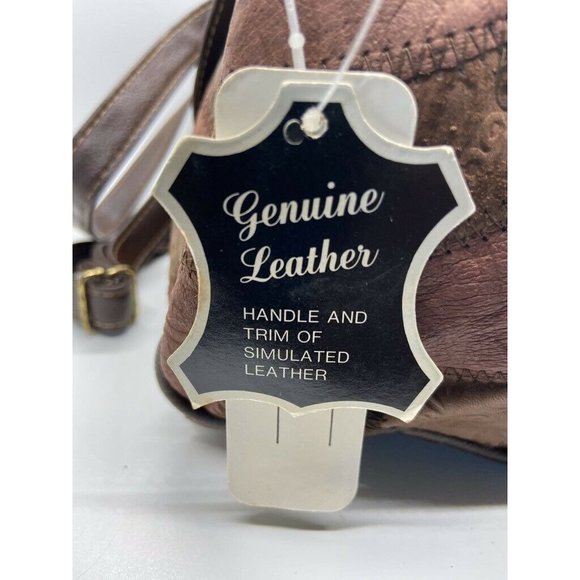 Milano Womens Baguette Bags Brown Patchwork - Picture 10 of 11